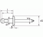 REMACHE MULTI GRIP BRALO ALUMINIO / ACERO CABEZA ALOMADA